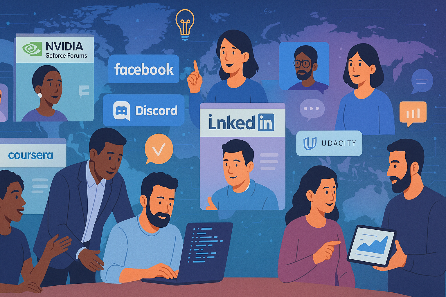 El Auge de las Comunidades Online para Aprender IA: Guía de Plataformas y Recursos