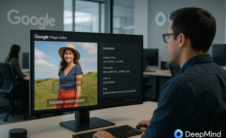 Google Implementa Marcas de Agua de IA en Fotos Editadas con Magic Editor para Combatir la Desinformación