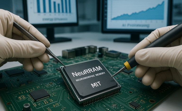 Un Nuevo Chip de IA Desafía los Límites: NeuRRAM Procesa Datos y Memoria en un Mismo Lugar
