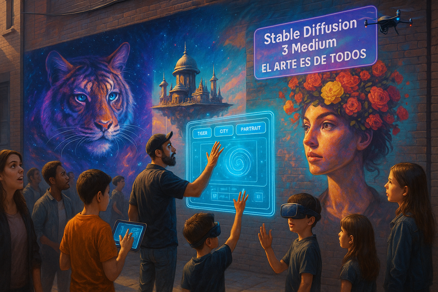 Stability AI Lanza Stable Diffusion 3 Medium: Generación de Imágenes IA de Alta Calidad y Más Accesible