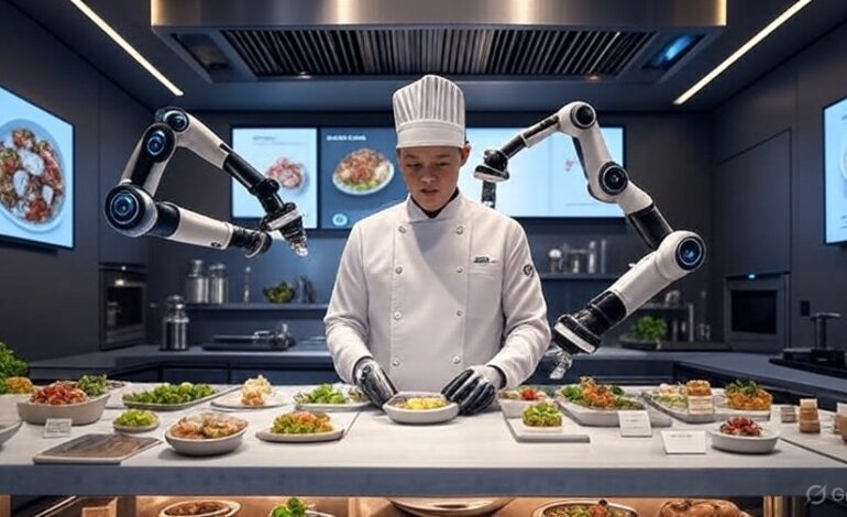 La IA y la Gastronomía: Robot Chefs, Personalización de Platos y el Futuro de la Cocina Creativa