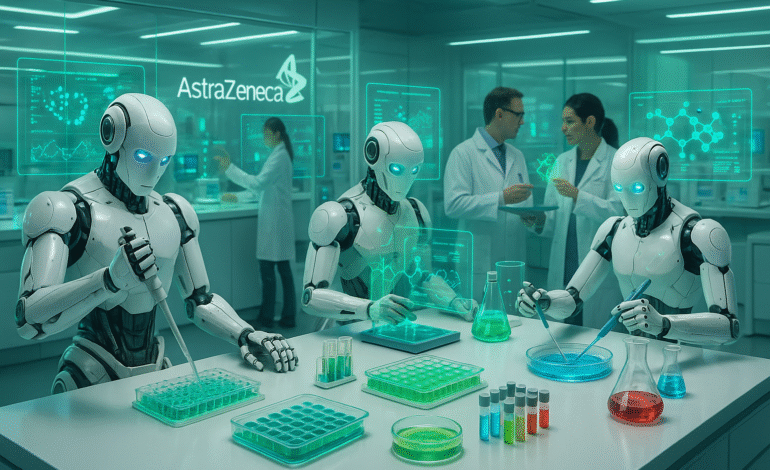 Cómo AstraZeneca Acelera el Descubrimiento de Fármacos con Laboratorios de IA y Robótica