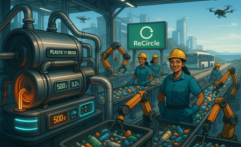 ReCircle: inteligencia artificial para convertir basura plástica en energía limpia