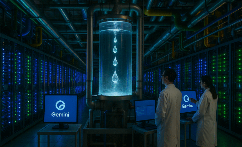 Google asegura que una consulta en Gemini consume solo cinco gotas de agua, pero expertos cuestionan la cifra
