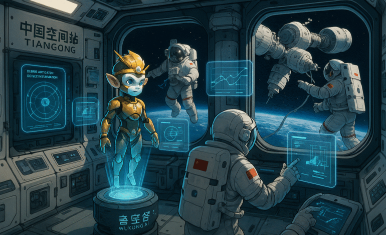 China lanza el primer chatbot de IA en una estación espacial; su nombre es Wukong