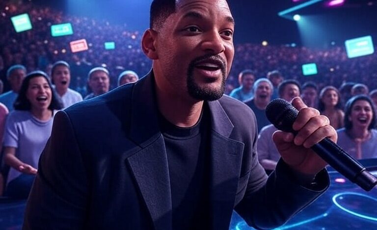 El último concierto de Will Smith se ha saldado con un enorme éxito de público. De público hecho con IA.