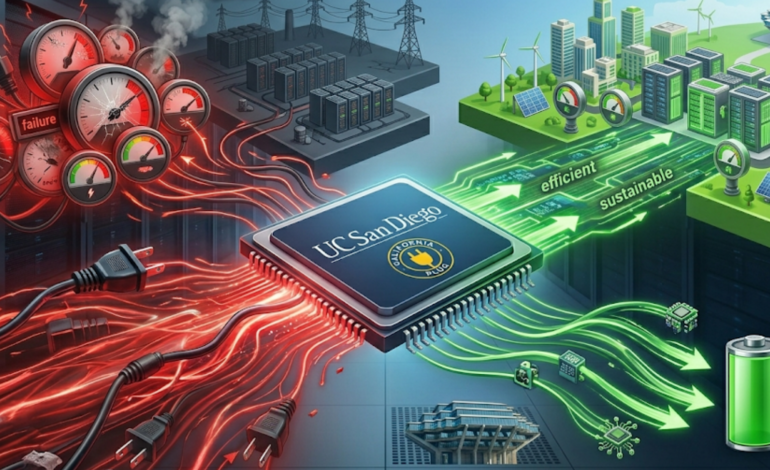 El costo oculto de la IA: Cómo un nuevo chip de UC San Diego evitará la quiebra energética en la nube