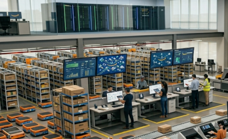 Amazon escala su hegemonía logística con la red de «IA de flujo total»