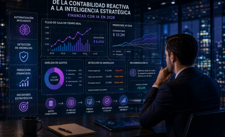 De la Contabilidad Reactiva a la Inteligencia Estratégica: El Nuevo Estándar de las Finanzas con IA en 2026