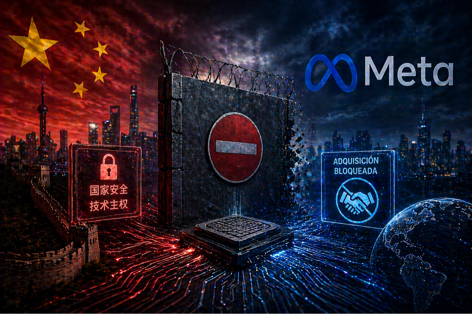 El algoritmo como arma de Estado: El bloqueo de China a Meta y la nueva Guerra Fría por la Inteligencia Artificial