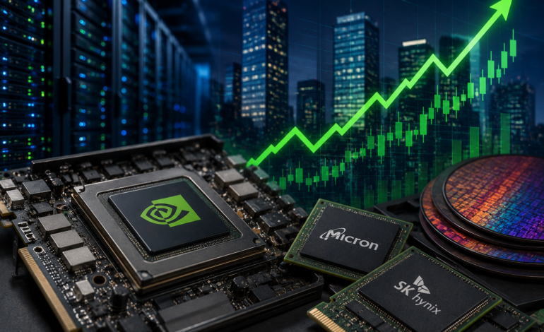 Nvidia y fabricantes de chips siguen disparados por la fiebre IA