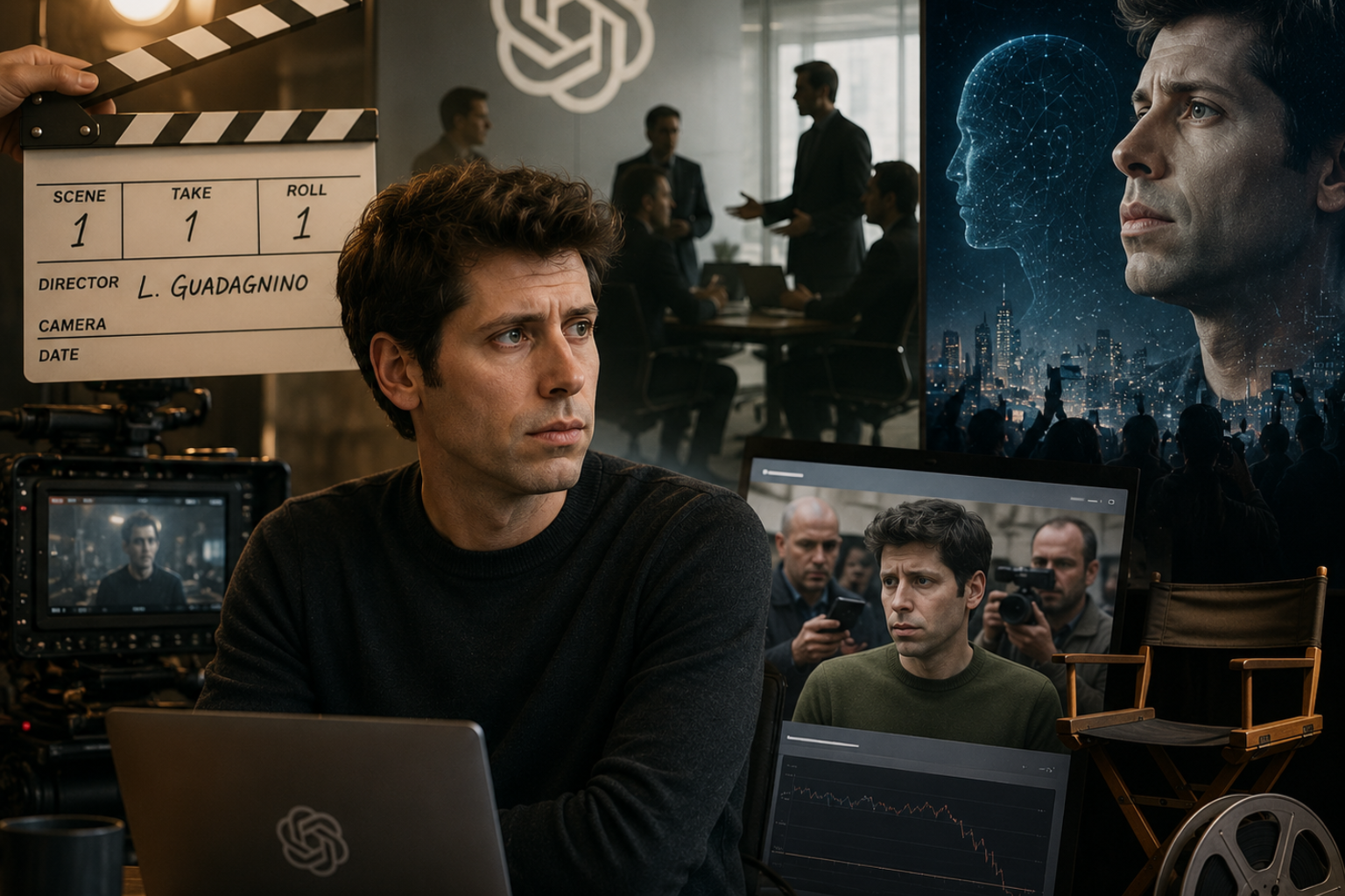Hollywood ya prepara películas sobre OpenAI y Sam Altman