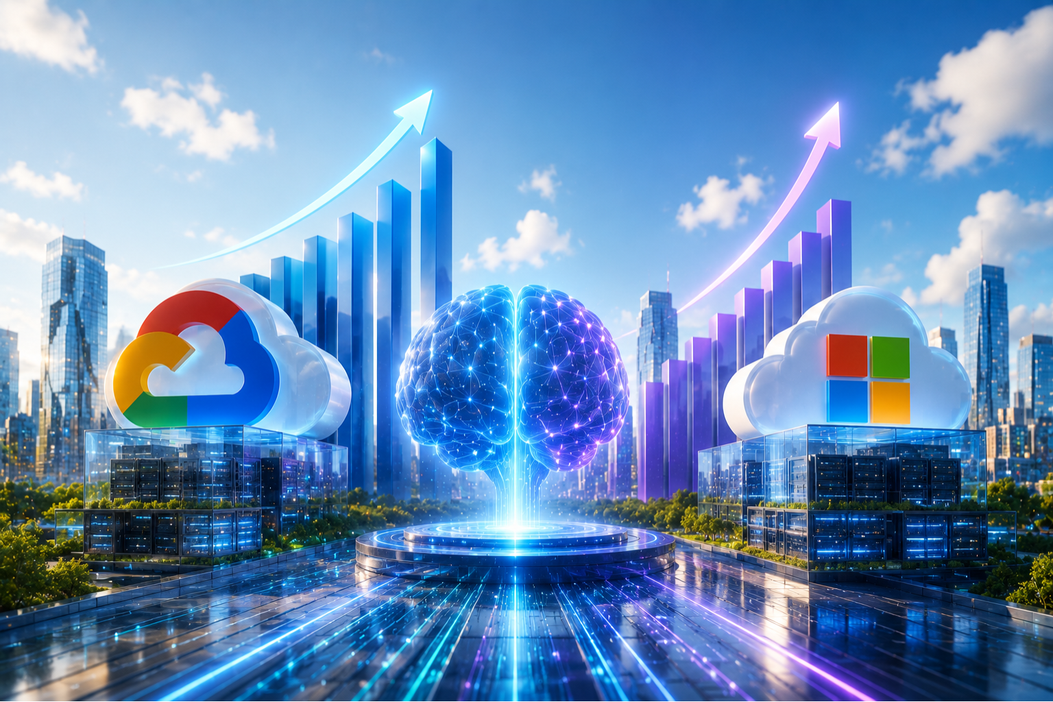 Google Cloud crece 63% y el negocio de IA de Microsoft sube 123%: los números que prueban que la IA ya paga