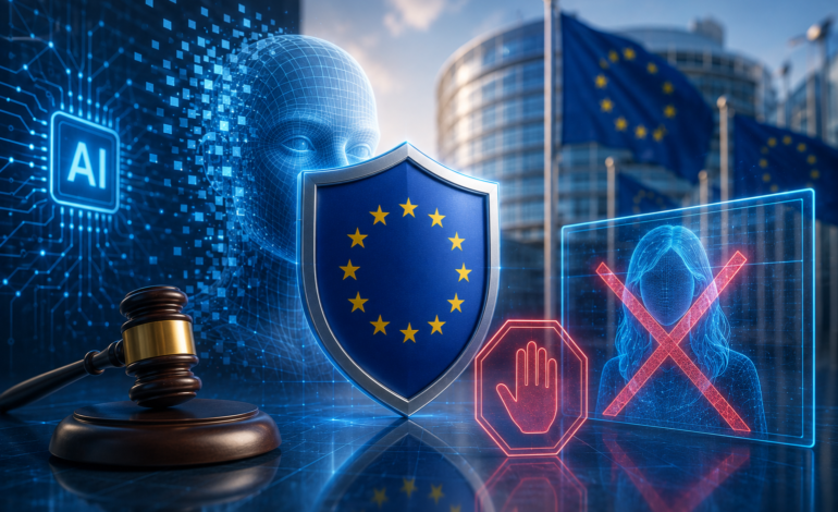 La UE prohíbe la IA que genera imágenes sexuales falsas