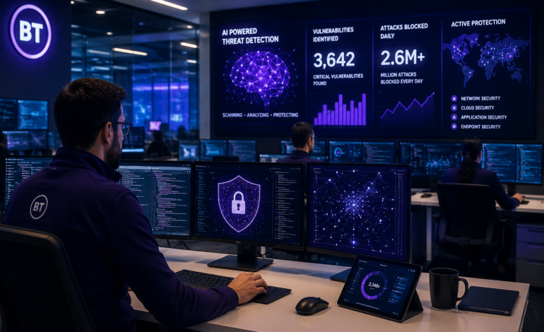 Ciberseguridad con inteligencia artificial: BT audita código a escala industrial