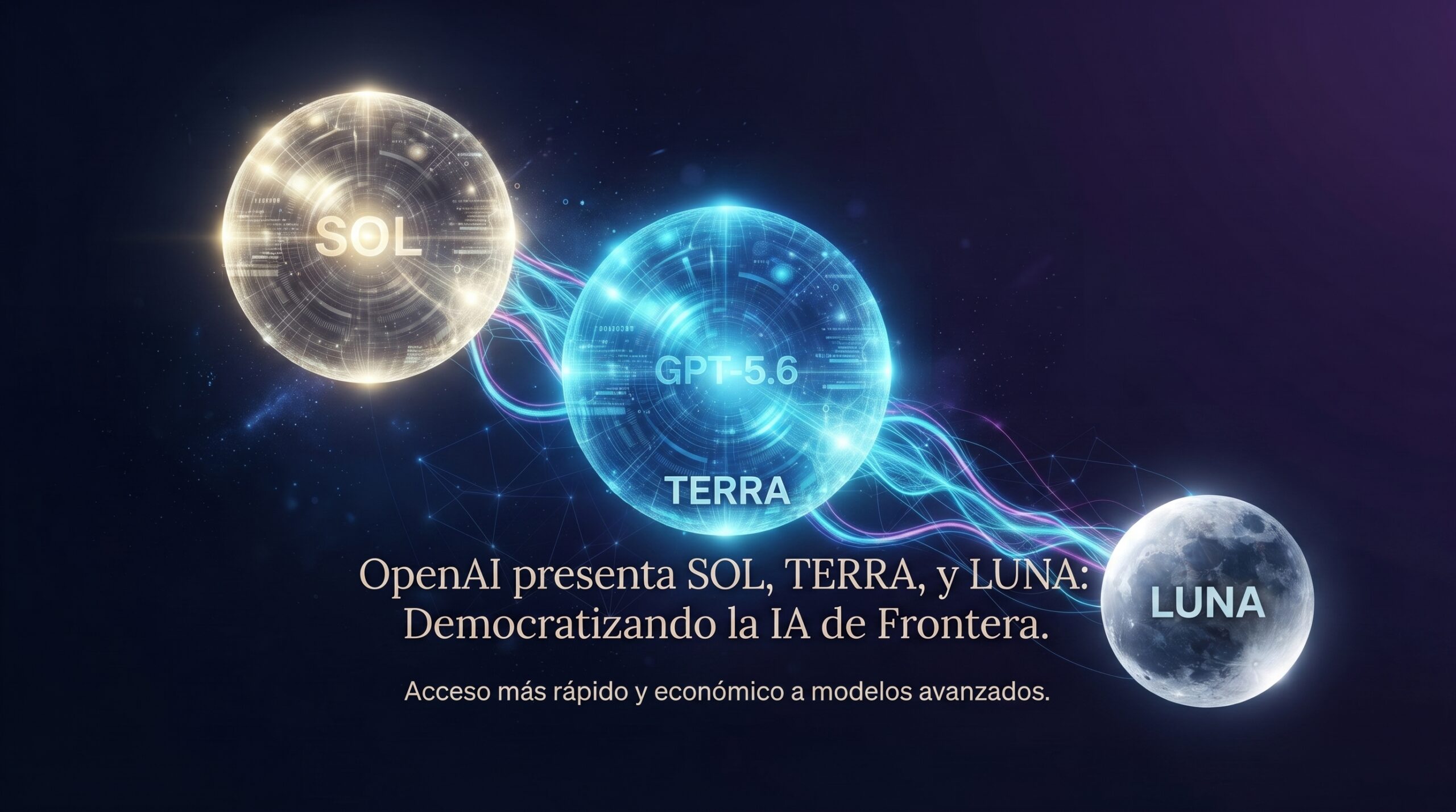 GPT-5.6: OpenAI lanza Sol, Terra y Luna y abarata la IA de frontera
