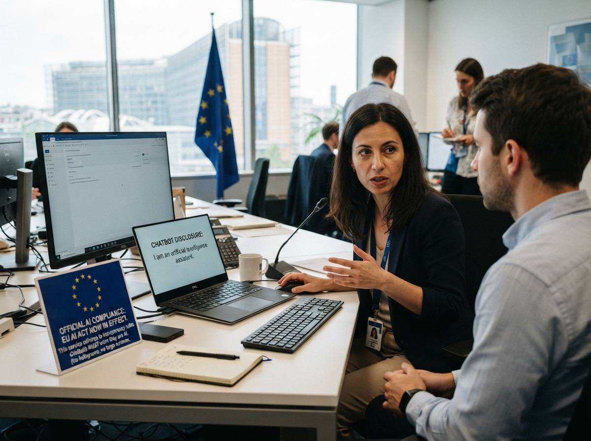 La Ley de IA de la UE ya se aplica: los chatbots deben decir que son IA y las multas llegan a €15 millones