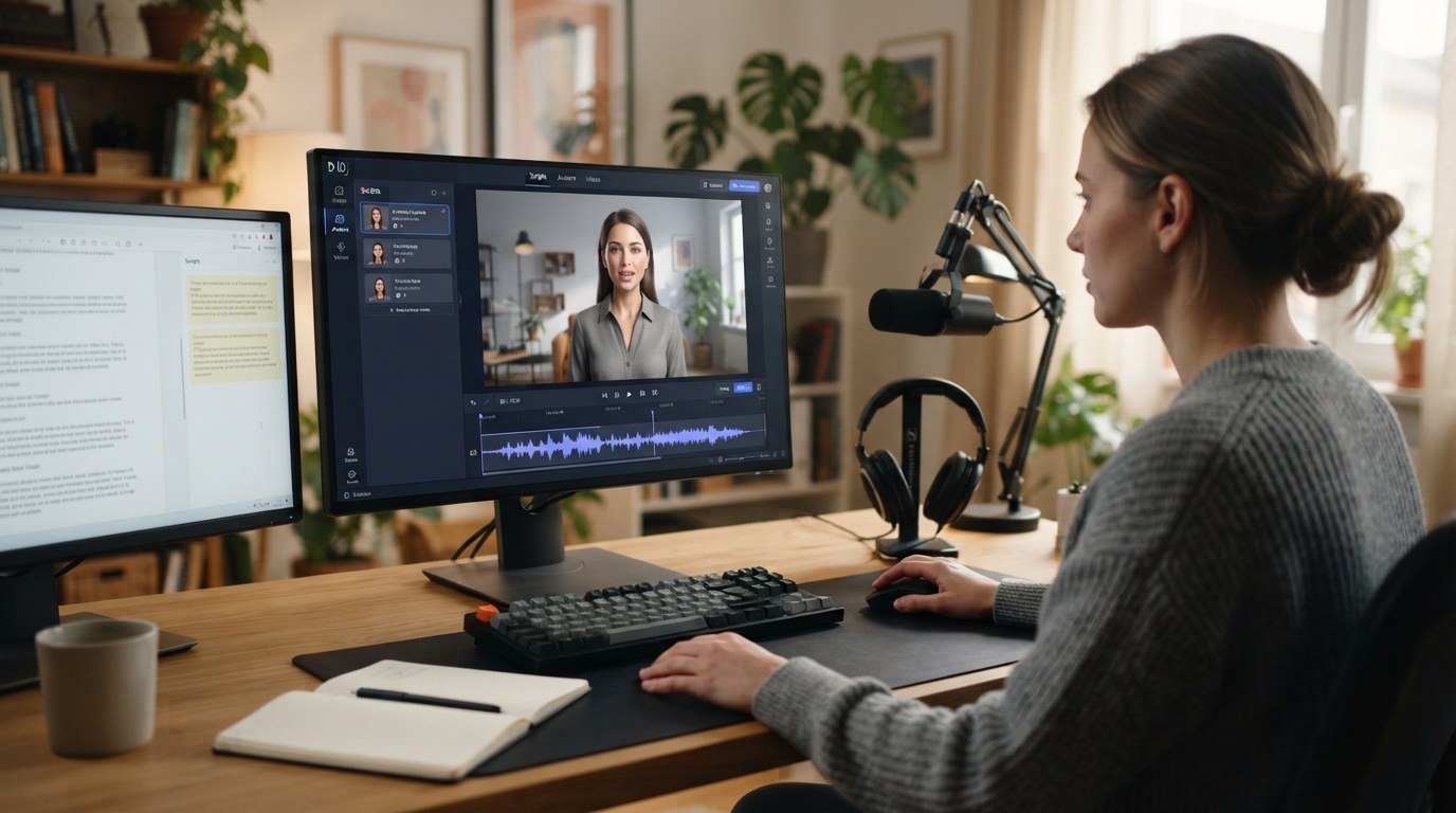 Cómo hacer un video con avatar de IA sin salir en cámara