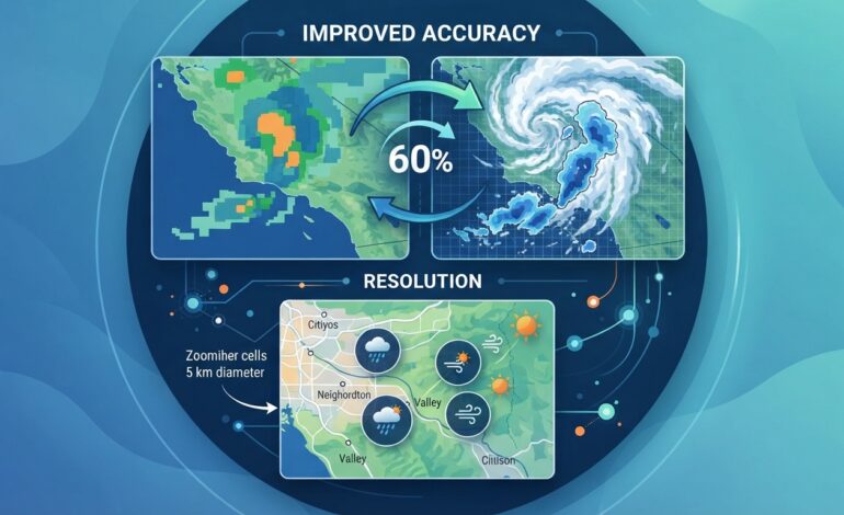 WeatherNext 3: Google predice la lluvia con 60% más precisión y a 5 km de resolución