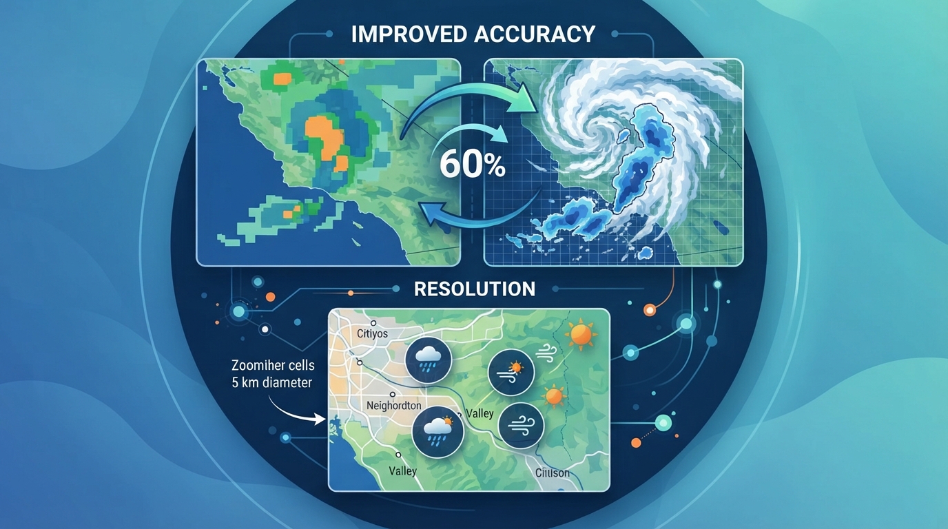 WeatherNext 3: Google predice la lluvia con 60% más precisión y a 5 km de resolución
