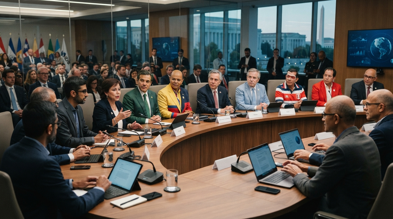 El BID reúne a ocho presidentes y a las grandes tecnológicas por la IA regional