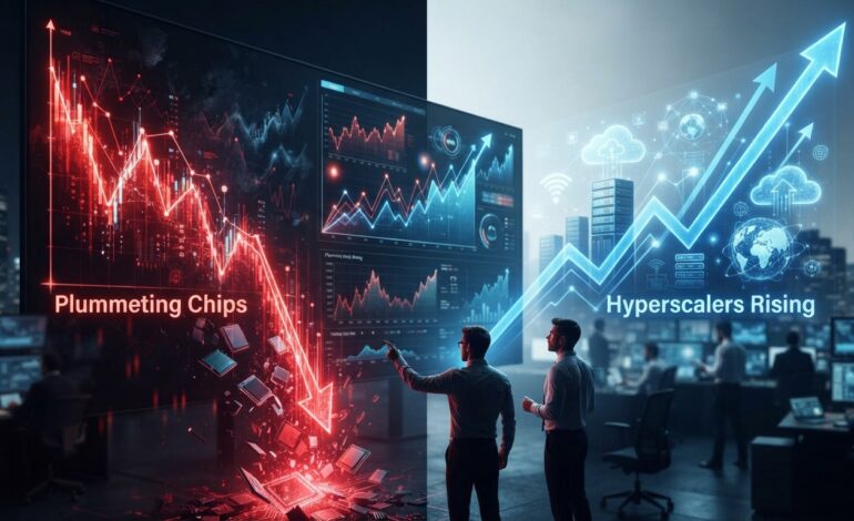 Los chips se desploman y los hyperscalers suben: el mercado le pone precio a frenar la IA