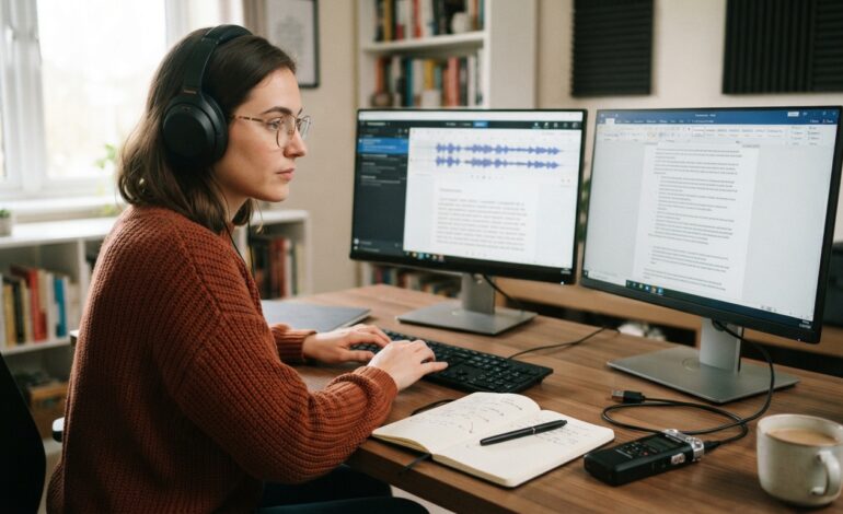 Cómo transcribir una entrevista y convertirla en un artículo