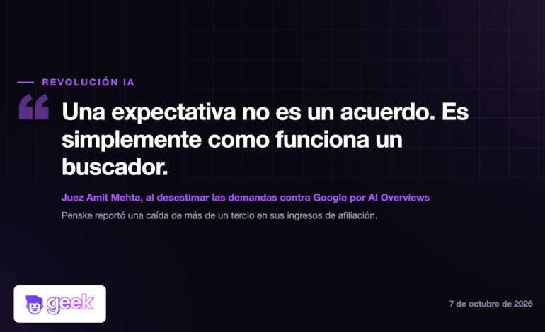 AI Overviews: un juez tumba las demandas de los editores
