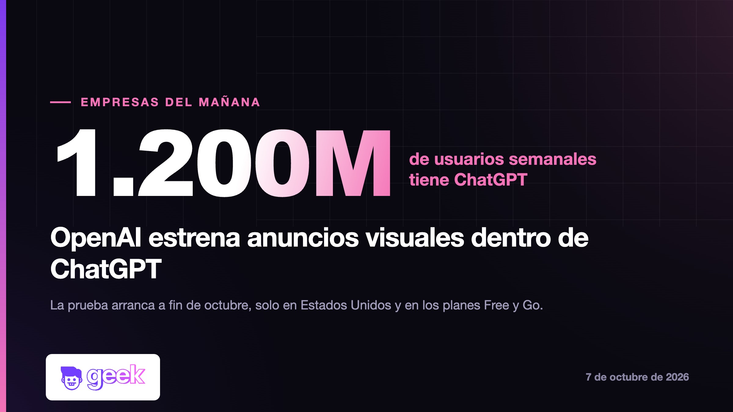 Anuncios en ChatGPT: OpenAI estrena formato visual