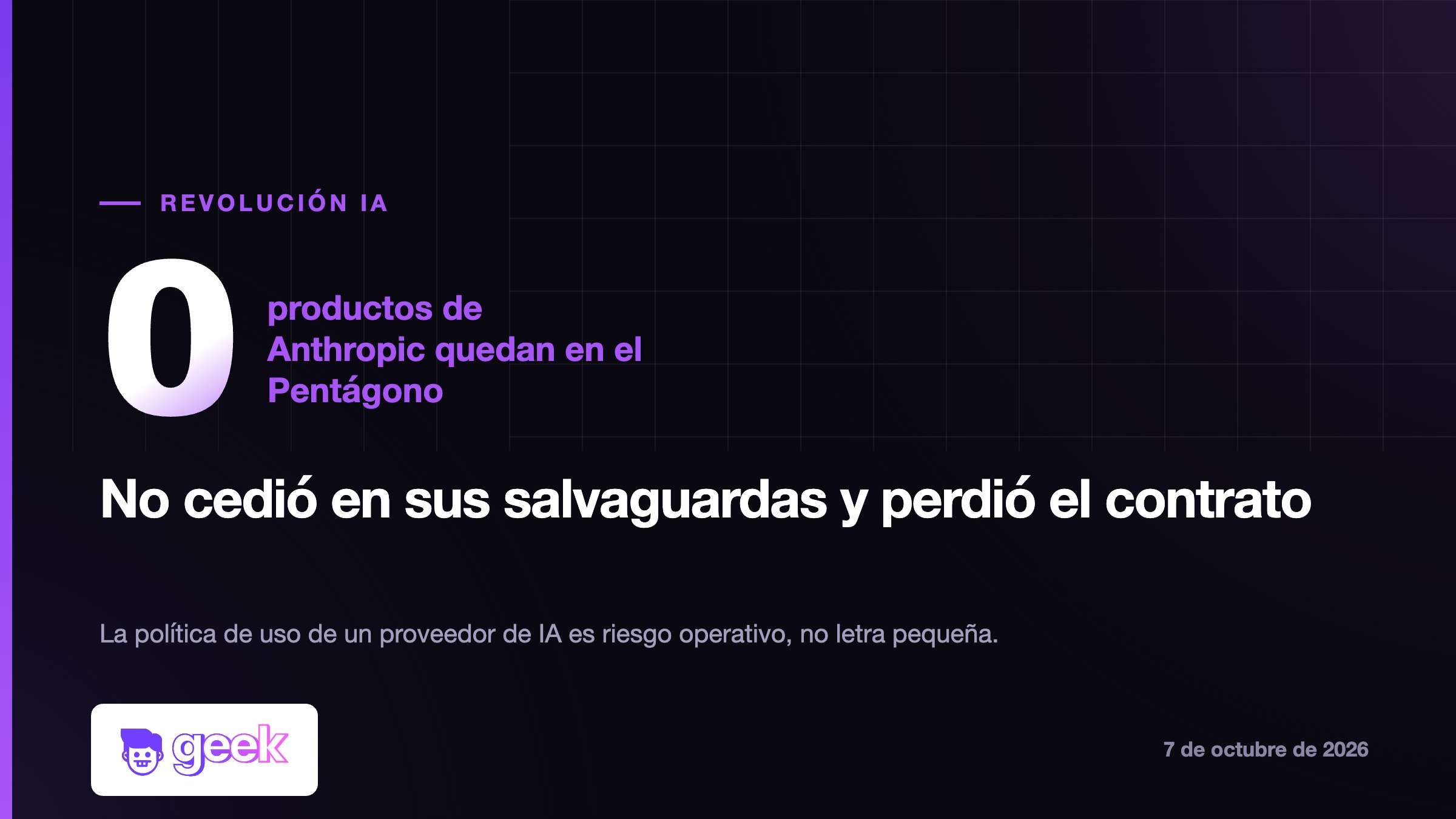 El Pentágono deja de usar Claude, de Anthropic
