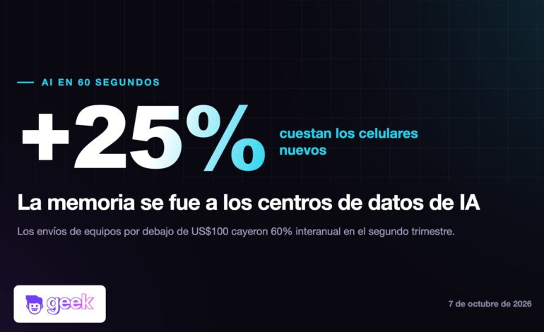 El precio de los celulares sube 25% por culpa de la IA