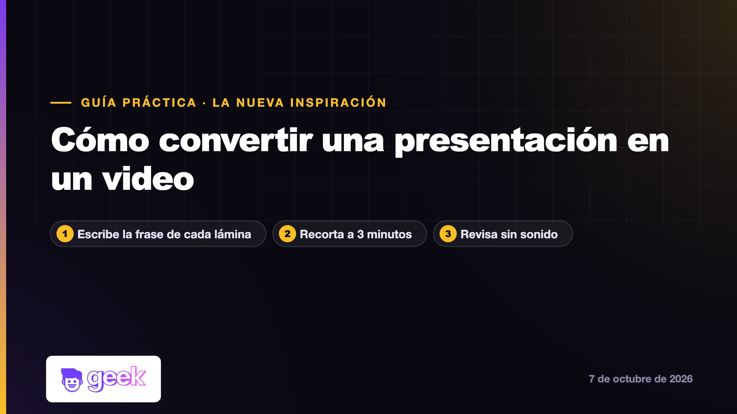 Cómo convertir una presentación en un video