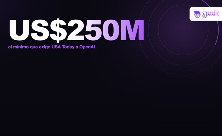 USA Today demanda a OpenAI y le exige US$250 millones